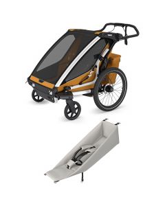 Pack Chariot Sport 2.0 double fietskar + Infant Sling zitje