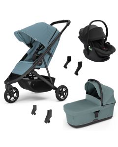 Trio Spring 2 + Thule Bassinet reiswieg + Maple autostoel