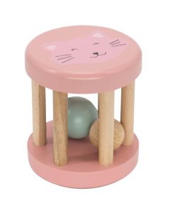 Houten rollende rammelaar