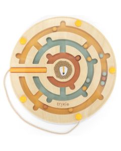 Houten rond magnetisch doolhof