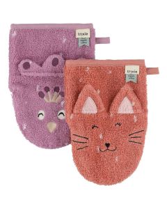 Set van 2 washandjes
