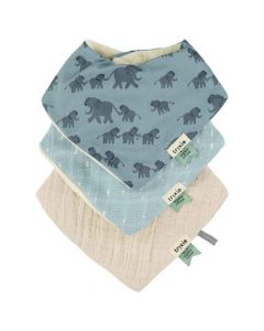 Set van 3 bandana slabbetjes in katoen