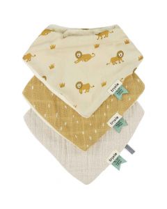 Set van 3 bandana slabbetjes in katoen