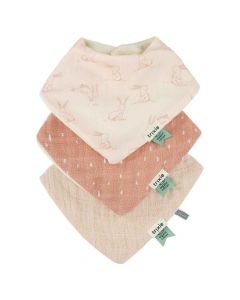 Set van 3 bandana slabbetjes in katoen