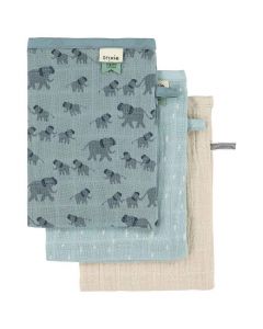 Set van 3 tetra washandjes