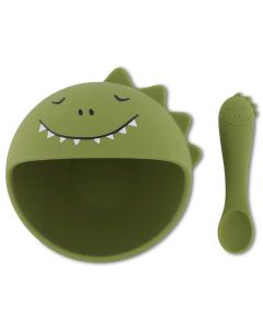 Silicone first meal eetset