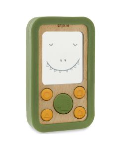 Hout-siliconen babytelefoon