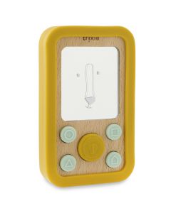 Hout-siliconen babytelefoon