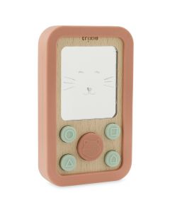 Hout-siliconen babytelefoon