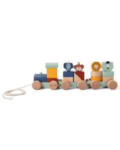 Houten dierentrein