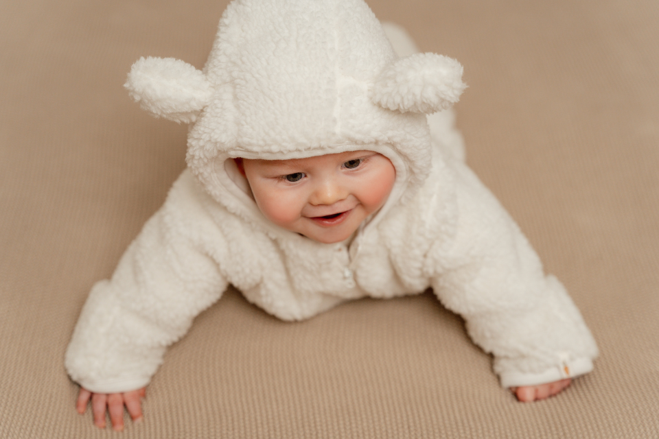 baby in winterkleding
